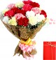 Bouquet of 15 mix carnations