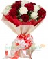 Red n White Roses Bouquet