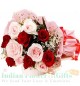 Red Pink Roses Bouquet