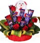 Teddy Roses Chocolate Bouquet