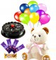 Combo of Teddy Truffle cake Chocolates and balloons