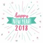  Happy new year greeting card