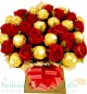 Roses n Ferrero Rocher Chocolate Bouquet