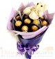 Teddy Ferrero Rocher chocolate bouquet
