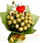 Designer Teddy Ferrero Rocher Chocolate Bouquet