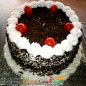 half kg black forest cake round Shape