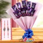 Rakhi n Roses with Chocolate Bouquet