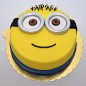 1kg Yellow Minion Fondant Cake