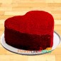 Half Kg Red Velvet Heart Cake