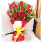 12 red roses paper packing bouquet