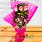 pink rose n chocolate bouquet