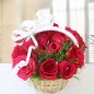 20 Red Roses Basket Gifts
