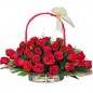 30 Red Roses Basket