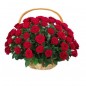 45 Red Roses Basket