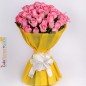 35 pink roses bouquet