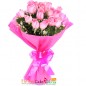  15 pink roses bouquet
