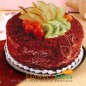 half kg eggless red velvet fruit cake