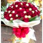 40 red roses n 32 ferrero rocher chocolate bouquet