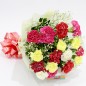 15 mix carnations bouquet