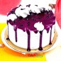 half kg eggless delightful blueberry vanilla cake