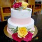 3kg 2 tier roses vanilla cake