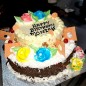 3kg two tier butterscotch black forest cake 