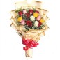 White Pink Yellow Red Roses Bouquet