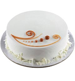 send Eggless Vanilla Cake Cake Half Kg  delivery