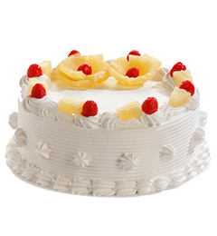 send 2Kg Eggless Pineapple Cake delivery