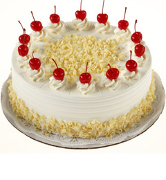 2Kg Eggless White Forest cake