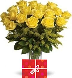 send 35 Yellow Roses Bouquet delivery