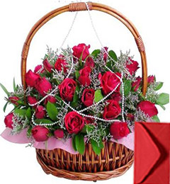 send 35 Red Roses Basket delivery