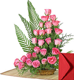 send 25 Pink Roses Bouquet delivery