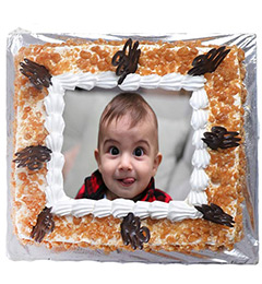 send 1Kg Butterscotch Photo Cake delivery
