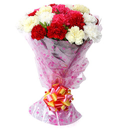 send 10 Mix Carnation Flower Bouquet delivery