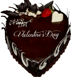 send 1Kg Fresh Heart Shape Chocolate Eggless Cake delivery