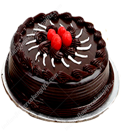 send 1Kg Chocolate Truffle Eggless Cake delivery