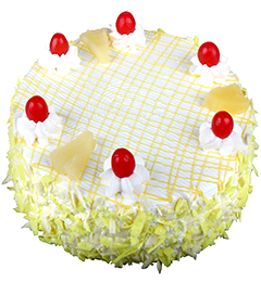 send 500gms pineapple Eggless cake delivery