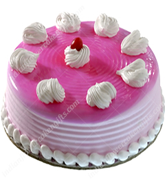 send 1Kg Eggless Strawberry Cake delivery