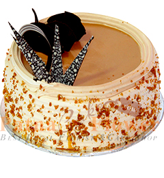 send 1Kg Butterscotch Eggless Cake delivery