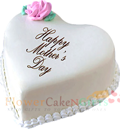 send 1Kg heart shaped vanilla cake delivery