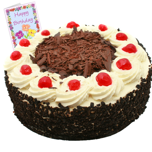 1Kg Black Forest Cake n Card