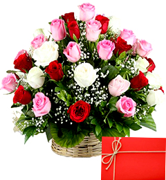 send 30 Roses Heart Shape Arrangements delivery