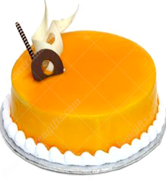send Mango Eggless Cake 500gms delivery