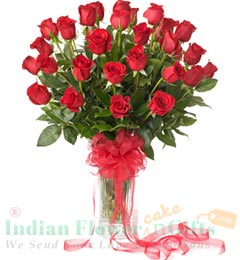 send Designer Roses flower vase delivery