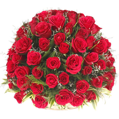 send 50 Red Roses Basket delivery