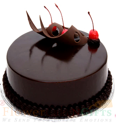 send 500gms Eggless Premium chocolate truffle cake delivery