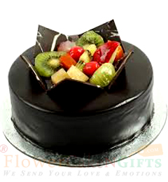 send 500gms Fruit Chocolate Cake delivery
