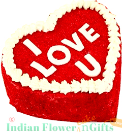 1kg Red Velvet Round Shape Cake