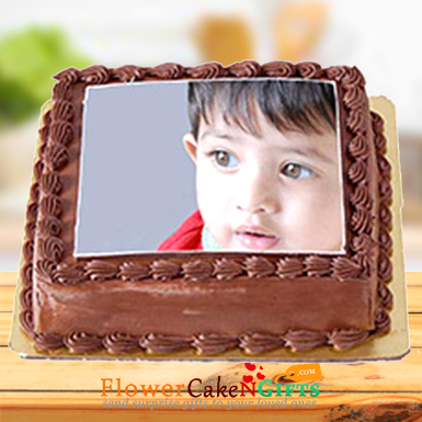 send 1 Kg Chocolate Photo Cake delivery
